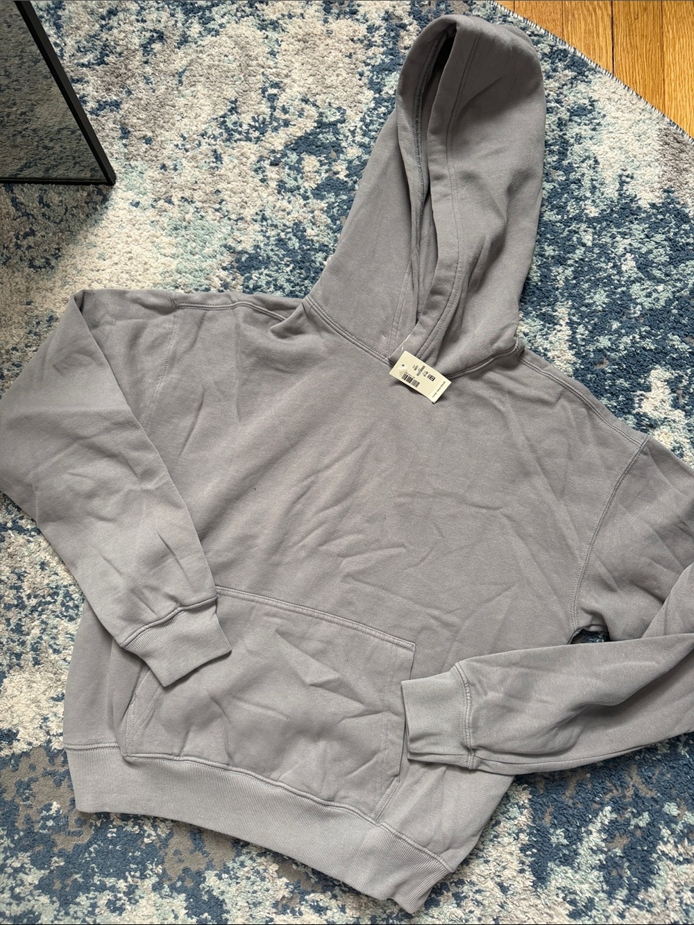 Aeropostale Light Gray Women's Hooded Pullover Sweatshirt
